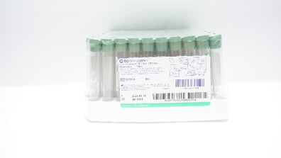 BD 367874 Vacutainer NH Blood Collection Tubes 10.0mL 16 x 100mm - Box of 100